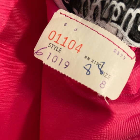 Vtg 1960’s Miss Elliette California Pink Pleated Chiffon Dress - Picture 5 of 6